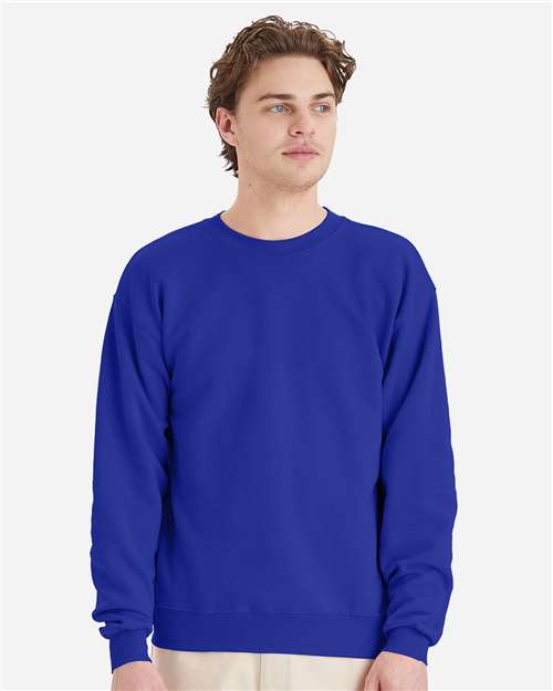 Custom Embroidered  Hanes Ecosmart® Crewneck Sweatshirt P160 Deep Royal
