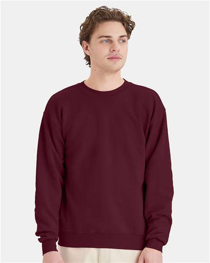 Custom Embroidered  Hanes Ecosmart® Crewneck Sweatshirt P160 Maroon