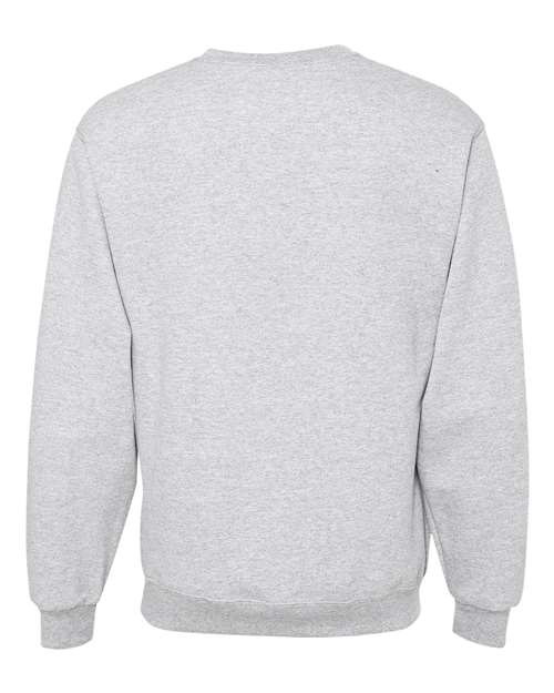 JERZEES NuBlend® Crewneck Sweatshirt 562MR Ash Custom Embroidered Business Logo