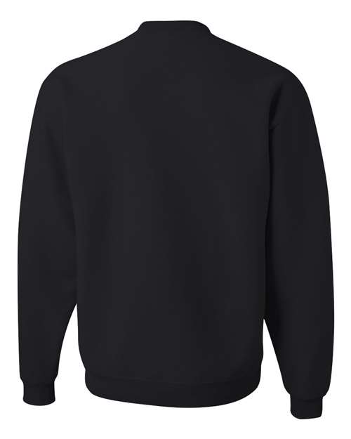 JERZEES NuBlend® Crewneck Sweatshirt 562MR Athletic Heather Custom Embroidered Business Logo