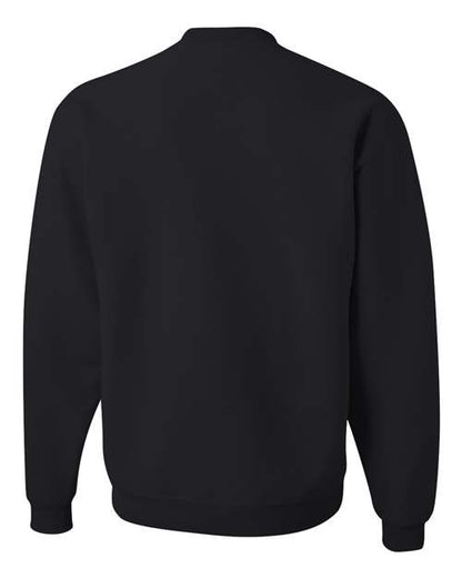 JERZEES NuBlend® Crewneck Sweatshirt 562MR Athletic Heather Custom Embroidered Business Logo