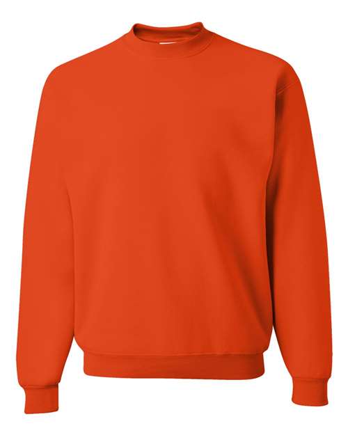 JERZEES NuBlend® Crewneck Sweatshirt 562MR Burnt Orange Custom Embroidered Business Logo