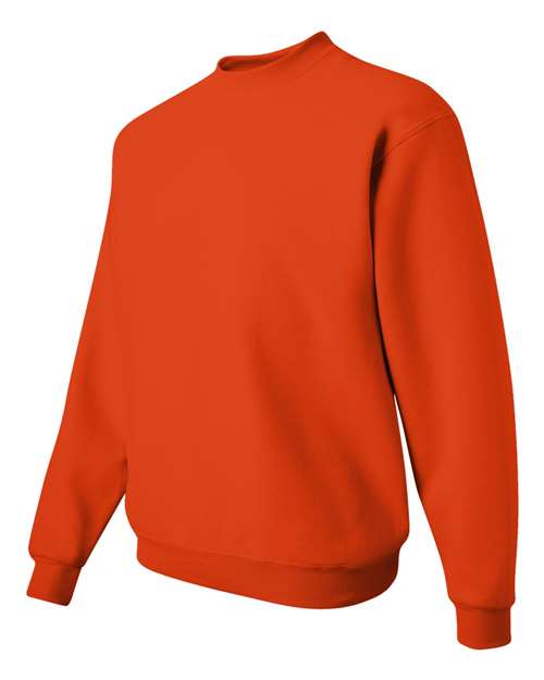 JERZEES NuBlend® Crewneck Sweatshirt 562MR Burnt Orange Custom Embroidered Business Logo