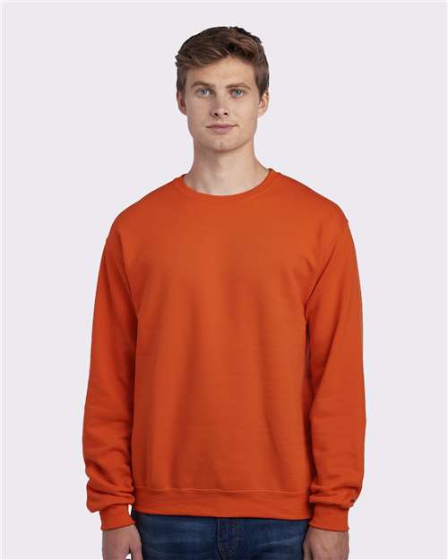Custom Embroidered  JERZEES NuBlend® Crewneck Sweatshirt 562MR Burnt Orange