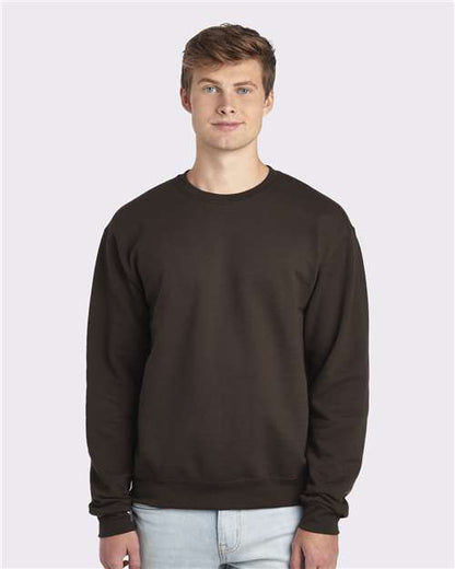 Custom Embroidered  JERZEES NuBlend® Crewneck Sweatshirt 562MR Chocolate