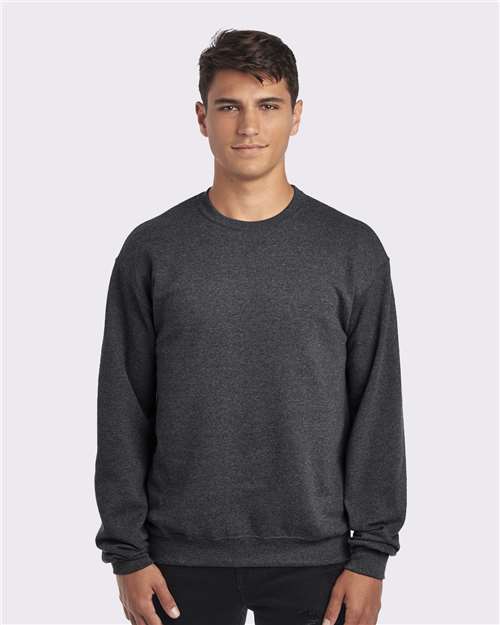 Custom Embroidered  JERZEES NuBlend® Crewneck Sweatshirt 562MR Black Heather
