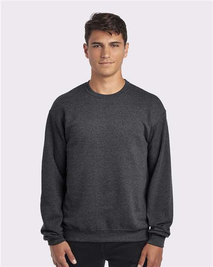 Custom Embroidered  JERZEES NuBlend® Crewneck Sweatshirt 562MR Black Heather