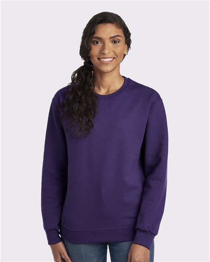 Custom Embroidered  JERZEES NuBlend® Crewneck Sweatshirt 562MR Deep Purple