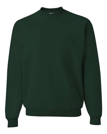 JERZEES NuBlend® Crewneck Sweatshirt 562MR Forest Green Custom Embroidered Business Logo
