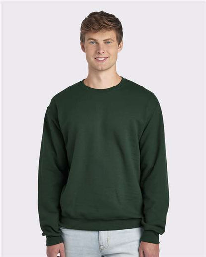 Custom Embroidered  JERZEES NuBlend® Crewneck Sweatshirt 562MR Forest Green
