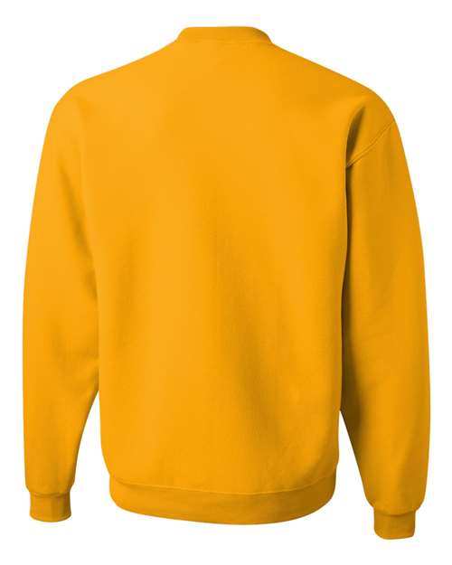 JERZEES NuBlend® Crewneck Sweatshirt 562MR Gold Custom Embroidered Business Logo