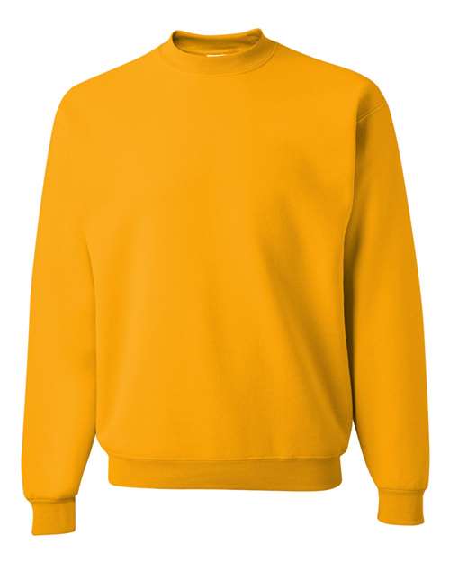 JERZEES NuBlend® Crewneck Sweatshirt 562MR Gold Custom Embroidered Business Logo
