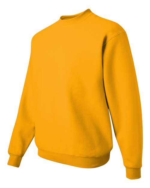 JERZEES NuBlend® Crewneck Sweatshirt 562MR Gold Custom Embroidered Business Logo