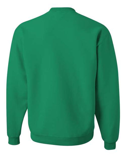 JERZEES NuBlend® Crewneck Sweatshirt 562MR Kelly Custom Embroidered Business Logo