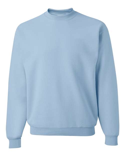 JERZEES NuBlend® Crewneck Sweatshirt 562MR Light Blue Custom Embroidered Business Logo