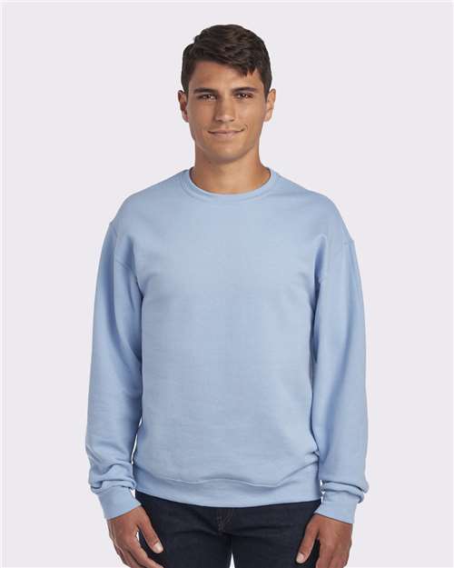 Custom Embroidered  JERZEES NuBlend® Crewneck Sweatshirt 562MR Light Blue