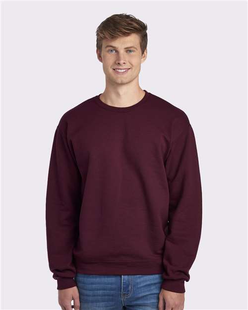 Custom Embroidered  JERZEES NuBlend® Crewneck Sweatshirt 562MR Maroon