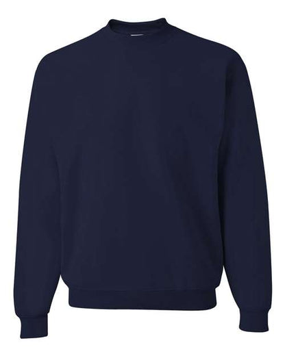 JERZEES NuBlend® Crewneck Sweatshirt 562MR J. Navy Custom Embroidered Business Logo