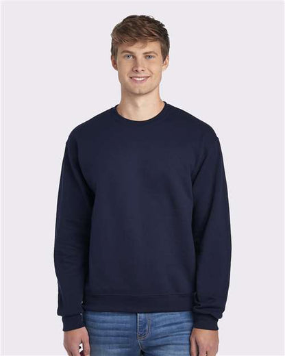 Custom Embroidered  JERZEES NuBlend® Crewneck Sweatshirt 562MR J. Navy