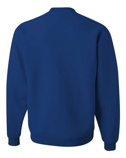 JERZEES NuBlend® Crewneck Sweatshirt 562MR Royal Custom Embroidered Business Logo