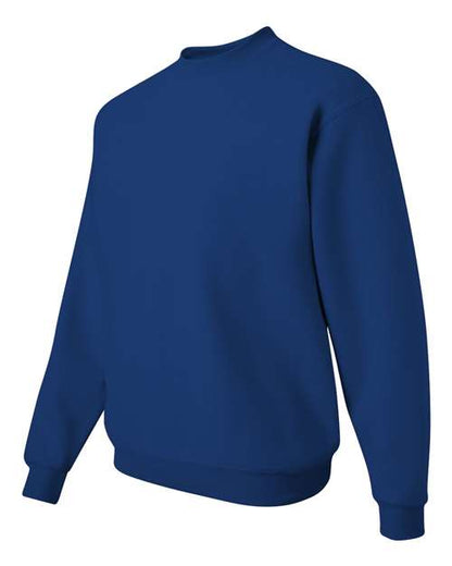 JERZEES NuBlend® Crewneck Sweatshirt 562MR Royal Custom Embroidered Business Logo