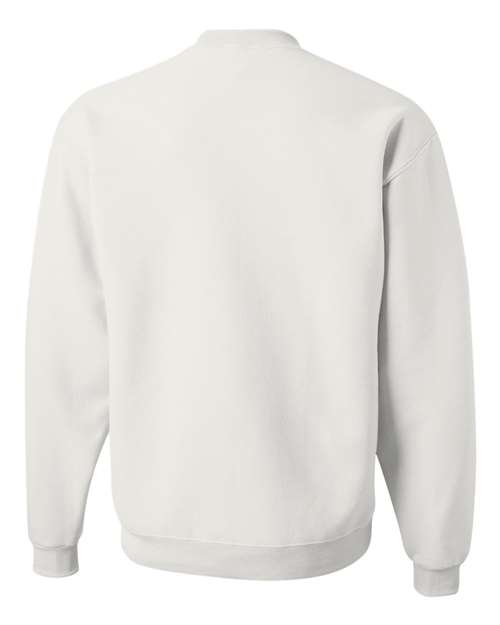 JERZEES NuBlend® Crewneck Sweatshirt 562MR Vintage Heather Red Custom Embroidered Business Logo