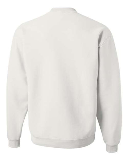 JERZEES NuBlend® Crewneck Sweatshirt 562MR Vintage Heather Red Custom Embroidered Business Logo