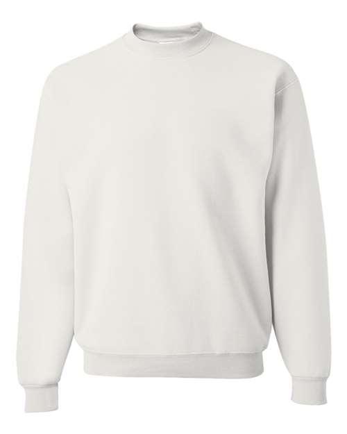 JERZEES NuBlend® Crewneck Sweatshirt 562MR Vintage Heather Red Custom Embroidered Business Logo