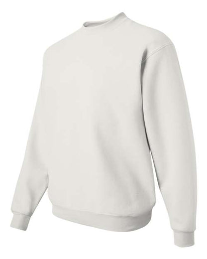 JERZEES NuBlend® Crewneck Sweatshirt 562MR Vintage Heather Red Custom Embroidered Business Logo