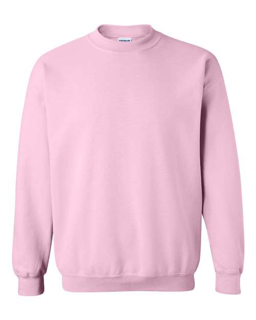 Gildan Heavy Blend™ Crewneck Sweatshirt 18000 Light Pink Custom Embroidered Business Logo