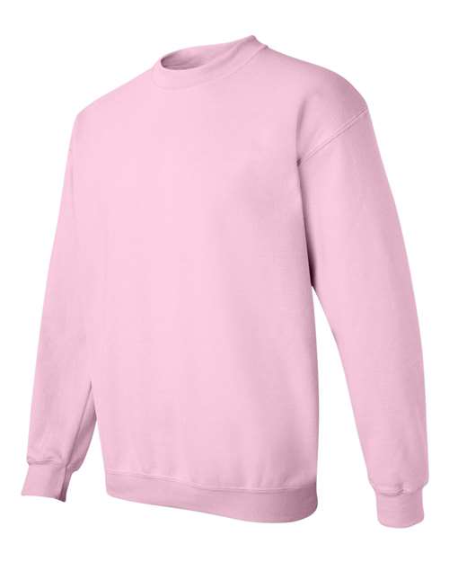 Gildan Heavy Blend™ Crewneck Sweatshirt 18000 Light Pink Custom Embroidered Business Logo