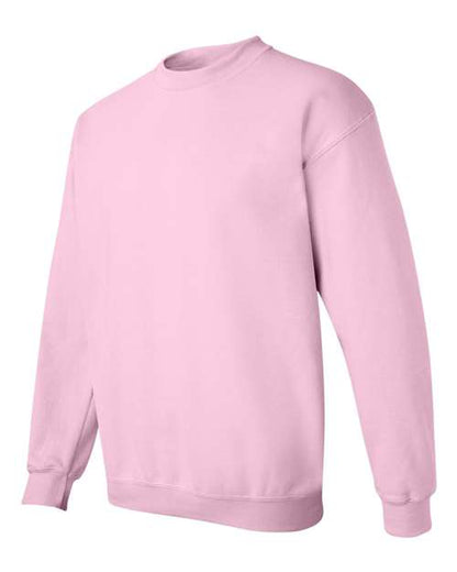 Gildan Heavy Blend™ Crewneck Sweatshirt 18000 Light Pink Custom Embroidered Business Logo