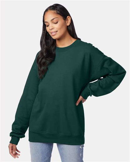 Custom Embroidered  Hanes Ultimate Cotton® Crewneck Sweatshirt F260 Deep Forest