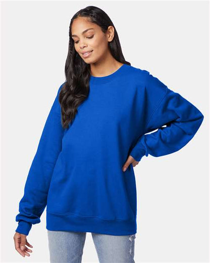 Custom Embroidered  Hanes Ultimate Cotton® Crewneck Sweatshirt F260 Deep Royal
