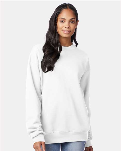 Custom Embroidered  Hanes Ultimate Cotton® Crewneck Sweatshirt F260 White