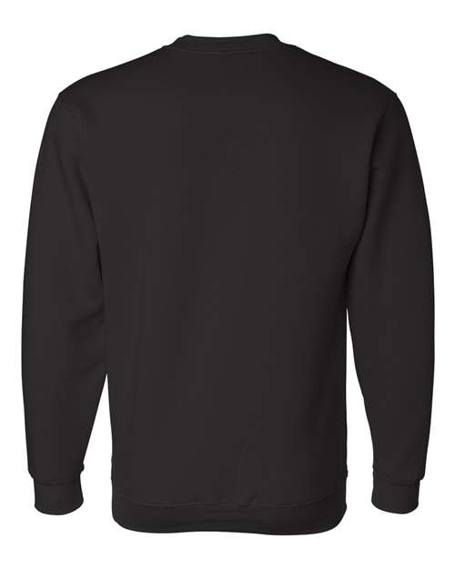Bayside USA-Made Crewneck Sweatshirt 1102 Black