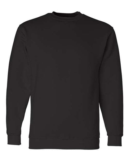 Bayside USA-Made Crewneck Sweatshirt 1102 Black
