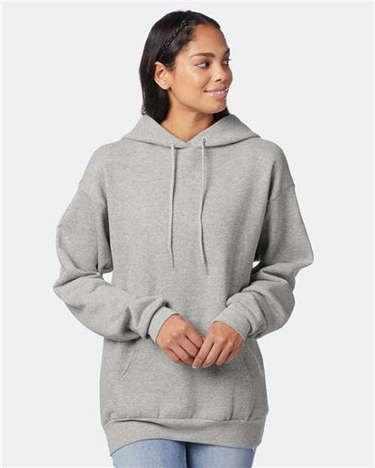 Custom Embroidered  Hanes Ecosmart® Hooded Sweatshirt P170 Light Steel