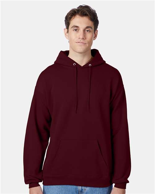 Custom Embroidered  Hanes Ecosmart® Hooded Sweatshirt P170 Maroon