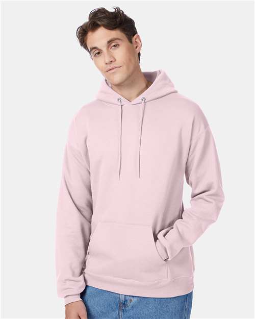Custom Embroidered  Hanes Ecosmart® Hooded Sweatshirt P170 Pale Pink