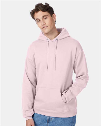 Custom Embroidered  Hanes Ecosmart® Hooded Sweatshirt P170 Pale Pink