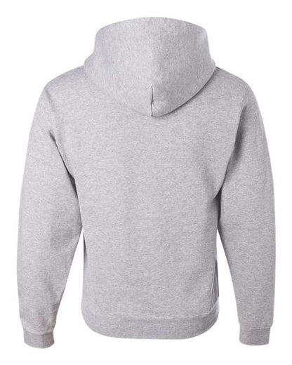 JERZEES NuBlend® Hooded Sweatshirt 996MR Ash Custom Embroidered Business Logo