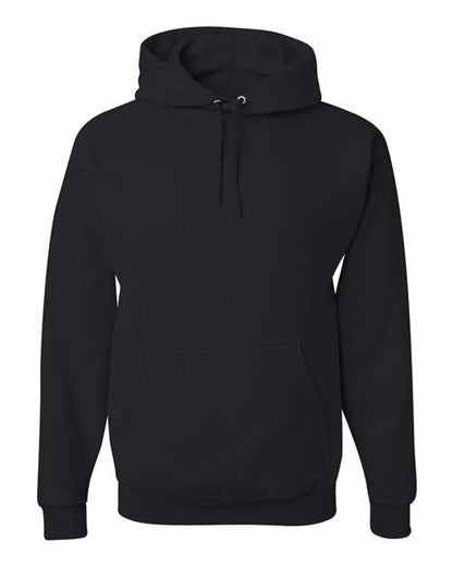 JERZEES NuBlend® Hooded Sweatshirt 996MR Black Custom Embroidered Business Logo