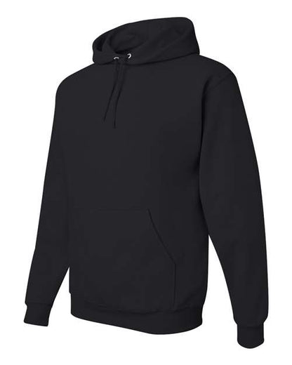 JERZEES NuBlend® Hooded Sweatshirt 996MR Black Custom Embroidered Business Logo