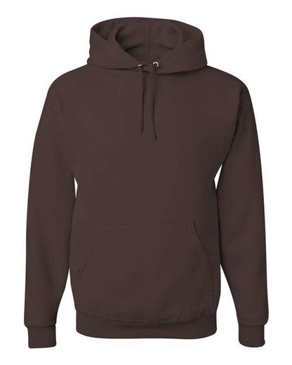 JERZEES NuBlend® Hooded Sweatshirt 996MR Charcoal Grey Custom Embroidered Business Logo