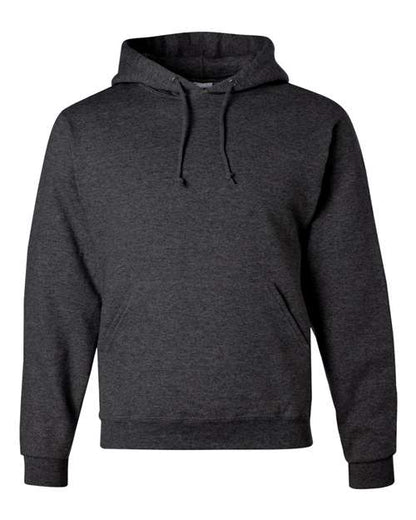JERZEES NuBlend® Hooded Sweatshirt 996MR Black Custom Embroidered Business Logo
