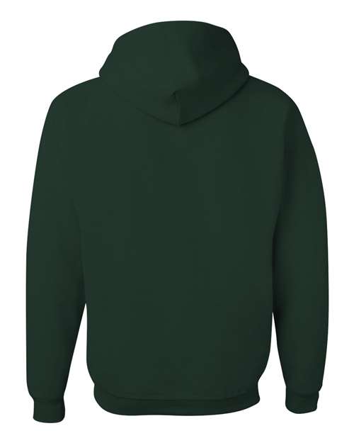 JERZEES NuBlend® Hooded Sweatshirt 996MR Forest Green Custom Embroidered Business Logo
