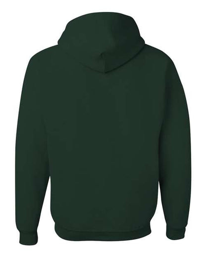 JERZEES NuBlend® Hooded Sweatshirt 996MR Forest Green Custom Embroidered Business Logo