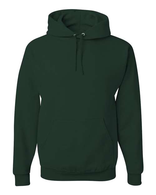 JERZEES NuBlend® Hooded Sweatshirt 996MR Forest Green Custom Embroidered Business Logo