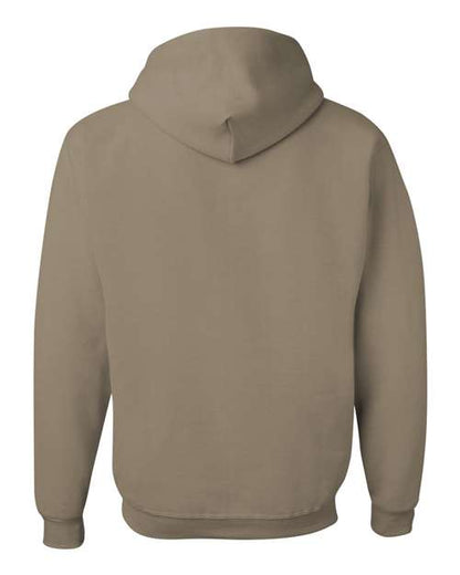 JERZEES NuBlend® Hooded Sweatshirt 996MR Khaki Custom Embroidered Business Logo